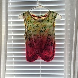 Anthropologie Deletta Ombre Crop Top - size XS